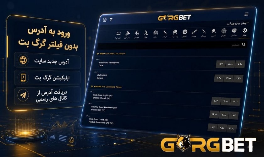 ورود به آدرس بدون فیلتر گرگ بت